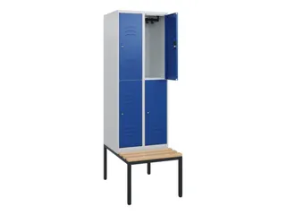 Dubbeldekse dekenkist,HxBxD 1950x600x815mm,2x2vak.,vak B 300mm - 2