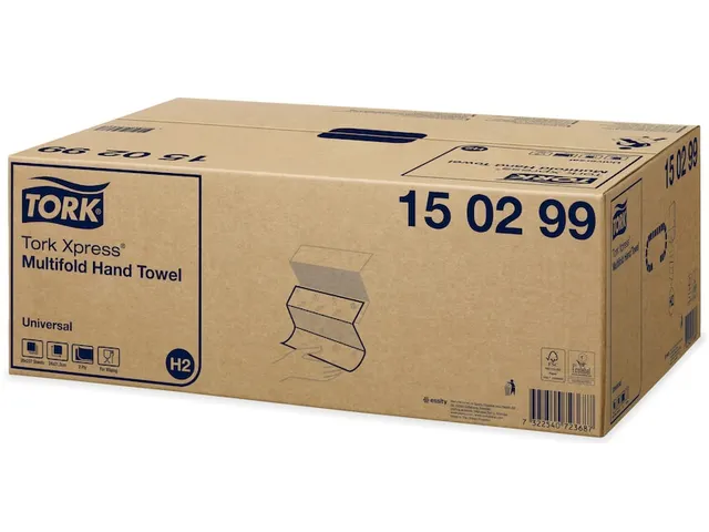 Tork 150299 Xpress Handdoek Universal H2 Multifold 2-laags Pallet