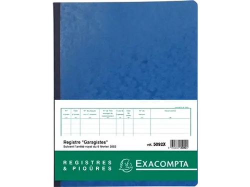 register garagist en pomphouder, Franstalig