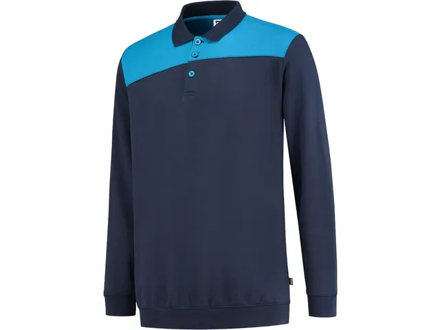 Tricorp 302004 polosweater, inktblauw/blauw, maat M, per stuk