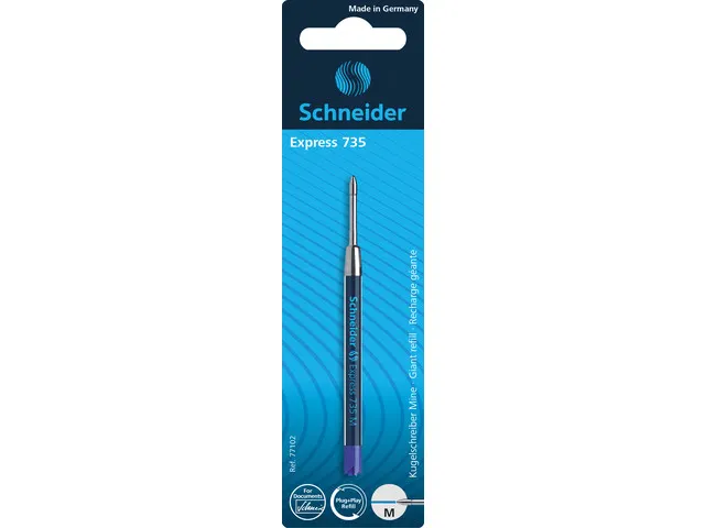 Balpenvulling Schneider Express 735 M op blister blauw