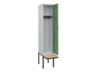 locker met bank,HxBxD 2120x400x815mm,1vak,vak B 400mm,cilinderslot - 1