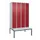 locker met bank,HxBxD 2120x1200x815mm,4vak,vak B 300mm,draaigrendel