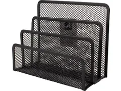 Briefhouder 3 Delig Metaal Zwart 170x83x135mm