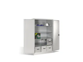 zwaarlastkast met openslaande deuren,HxBxD 1950x1200x800mm - 1