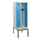 locker met bank,HxBxD 1950x600x815mm,2vak,vak B 300mm,cilinderslot