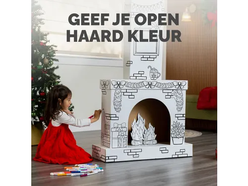 Kartonnen Openhaard XL Bankers Box Play inkleurbaar