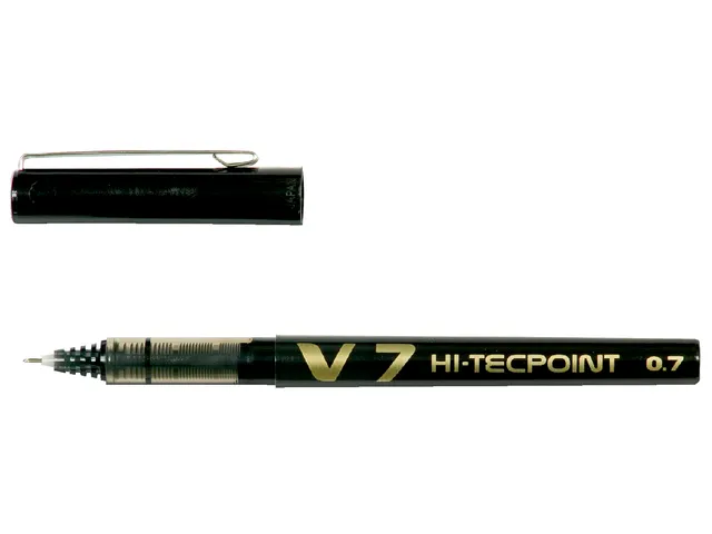Rollerpen Pilot Hi-Tecpoint V7 0.7mm Medium punt Zwart