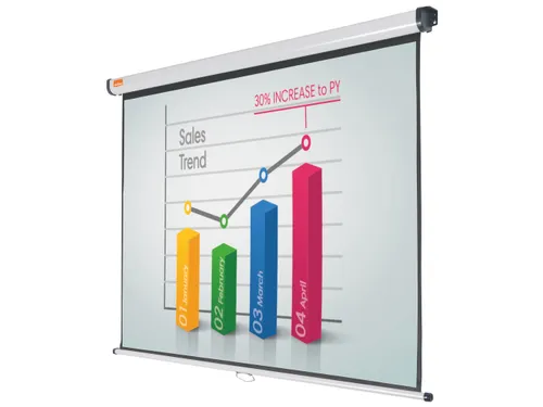 Projectiescherm Nobo wandmodel 150x104cm