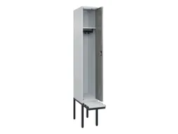locker met bank,HxBxD 2120x300x815mm,1vak,vak B 300mm,cilinderslot