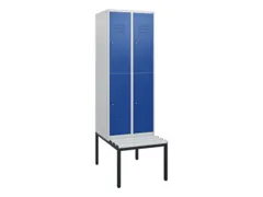 Dubbeldekse dekenkist,HxBxD 1950x600x815mm,2x2vak.,vak B 300mm