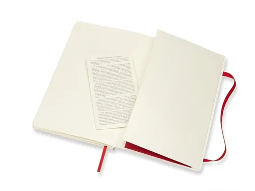 Notitieboek Moleskine large 130x210mm lijn soft cover scarlet red