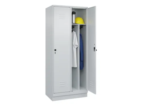 locker voor scheiding van kleding,HxBxD 1950x800x500mm,2vak