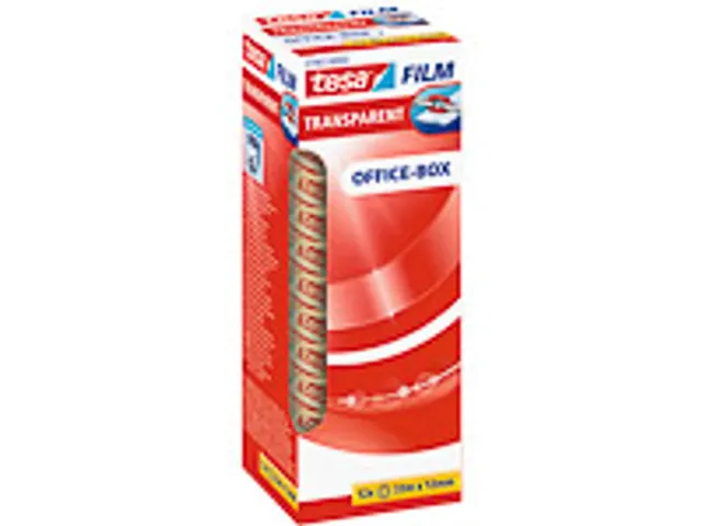 Tesa Plakband film 12mmx10m transparant 12 stuks