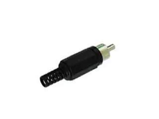 Mannelijke Rca Plug - Zwart - 1