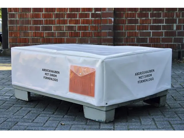 Bâche de protection pour caisses grillagées 980x1250x850mm transpare