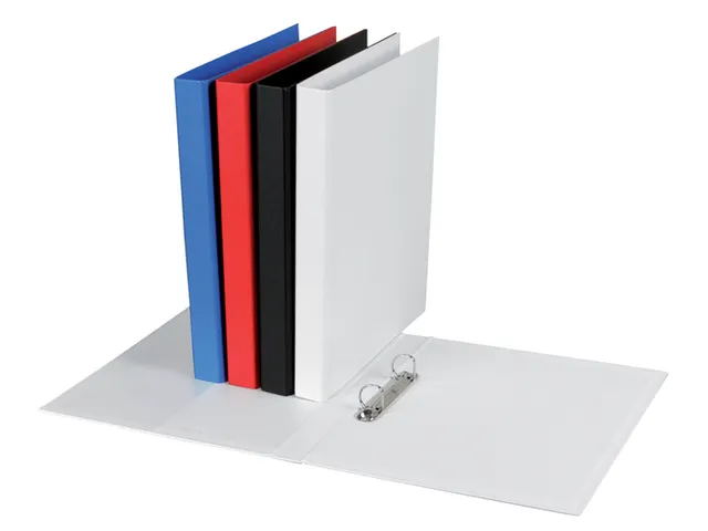 Ringband Quantore A4 2-rings D-mech 20mm PP wit Voordeelbundel