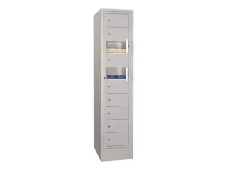 Vakken-/sorteerkast 1850x400x500 1x10 Vakken Ral7035 Front Ral7035 - 1