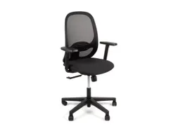 Bureaustoel EN1335 Linea Grace 01 zwart/zwart met 1D armleuning