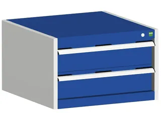 ladekast,HxBxD 400x650x650mm,2lade(n),m. lade voor normale belastingen - 2
