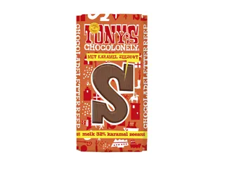 Chocoladeletter Tony's Chocolonely melk karamel zeezout S 180gr - 1
