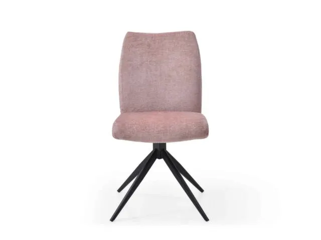 Bezoekersstoel,Stervoetonderstel Ronde Buis Zwart