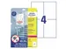 Bedrukbare antimicrobiële etiketten Afneembaar wit 105x148mm