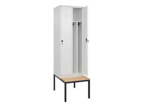 locker voor scheiding van kleding,HxBxD 2120x600x815mm,2vak