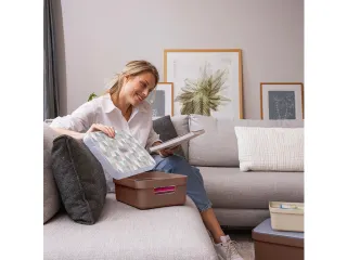 Sigma Home opbergbox 32L bruin - 44,5x34,5x24,3cm - 5