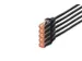 CAT 6 S-FTP patchkabel Cu LSZH AWG 27/7 Lengte 10m 5 stuks Zwart