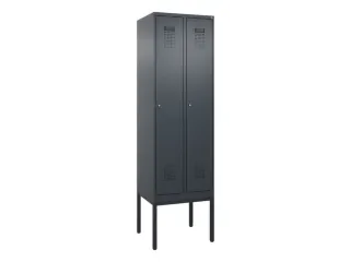 locker,HxBxD 2120x600x500mm,2vak,vak B 300mm,cil.-slot,voetonderstel - 2