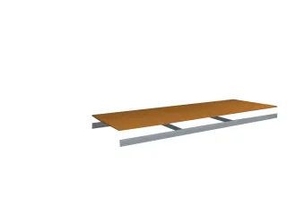 houten vloer,v. breedvakstelling,BxD 2500x800mm,dikte 19mm,vakl. 350kg - 1