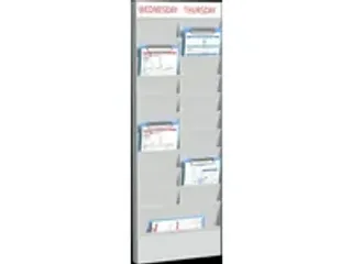 OUTLET kantoorplanner,aanbouwmodule,20vakken,HxBxD 976x353x44mm - 1