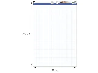 Flipoverpapier Kangaro blanco/ruit 65x100cm microperforatie 50vel doos - 4