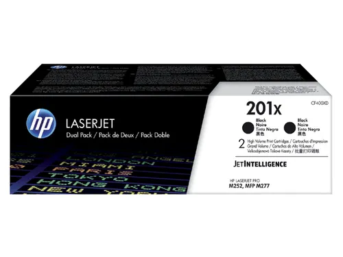 HP 201X Toner CF400XD Zwart Duo Pack 2x 2800 Pagina’s