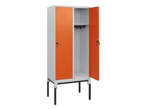 locker,HxBxD 1950x800x500mm,2vak,vak B 400mm,draaigrendel