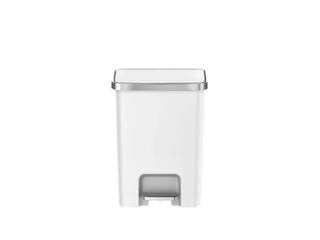 Hana 2 Pedaalemmer 25 liter Wit