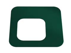 Oplegdeksel,V. Afvalbak 1X60L,Vierkant,1Opening,Staal,Groen