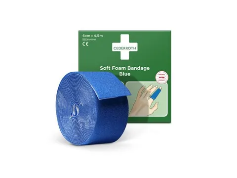 Soft Foam Bandage 51011010 Blauw 6cm x 4,5m