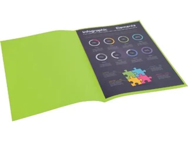 Rock's 80 dossiermap 22x31cm 100 stuks muntgroen