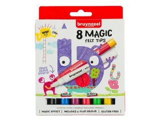 Viltstift Bruynzeel Kids Magic assorti 8 stuks - 4