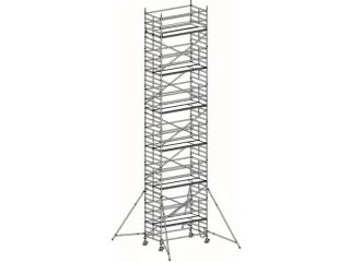 rolsteiger,reik H 13,4m,steiger H 12,64m,6platform(s),m. luik - 1
