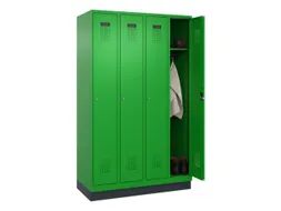 locker,HxBxD 1950x1200x500mm,4vak,vak B 300mm,cil.-slot,sokkel