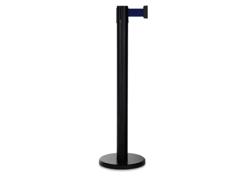Afzetsysteem Paal Pure HxØ 985x70mm Band 2m Zwart Blauw