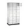 lockerkast,RAL 7035,HxBxD 1950x920x500mm,3x6vakken,cil.-slot,sokkel