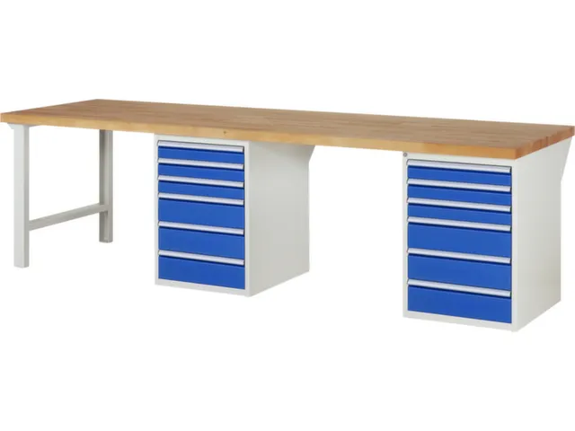 werkbank,HxBxD 890x3000x900mm,beukblad,draagverm. 750kg