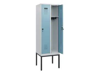 schoollocker,HxBxD 1950x600x500mm,2vak,vak B 300mm,draaigrendel - 1