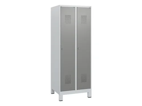 schoollocker,HxBxD 1630x600x500mm,2vak,vak B 300mm,cil.-slot,voeten