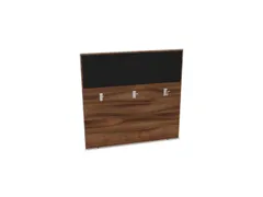 baliepaneel bureau aanbouw achter NP-tiepolo nut BN8033-zwart 1200mm