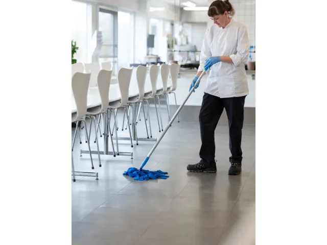 Frange microfibre Vikan à visser bleu